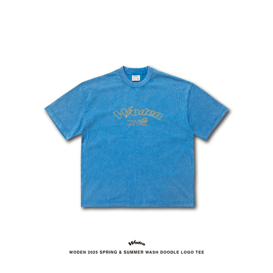 WODEN 2025 Spring & Summer 025 Wash Doodle LOGO Tee