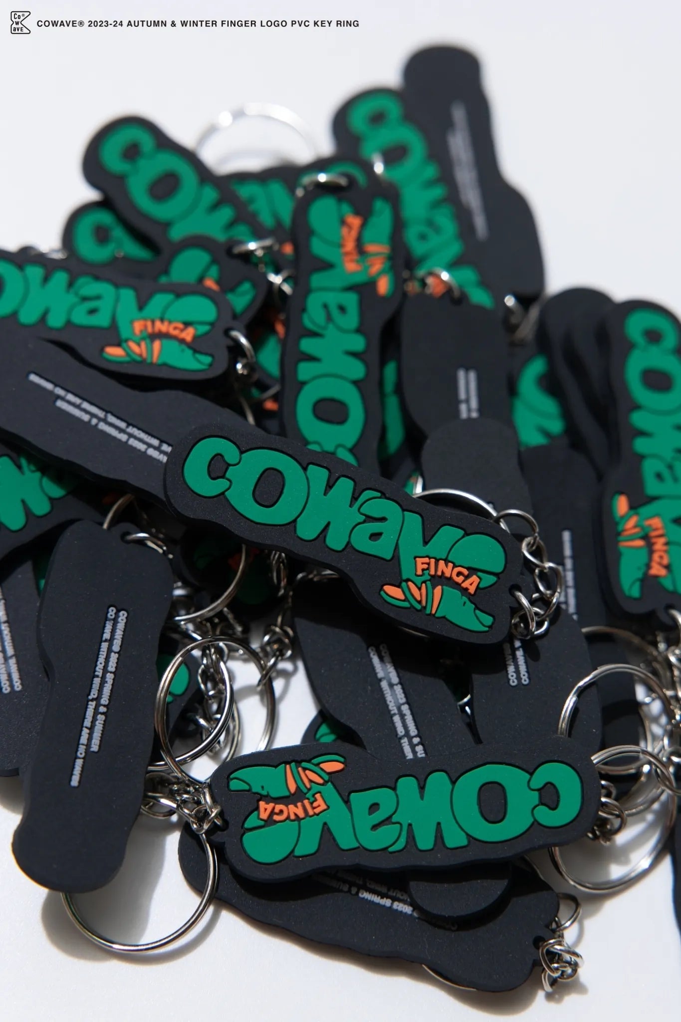 COWAVE 2023-24 Fall & Winter Finger LOGO PVC Key Ring