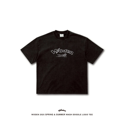 WODEN 2025 Spring & Summer 025 Wash Doodle LOGO Tee