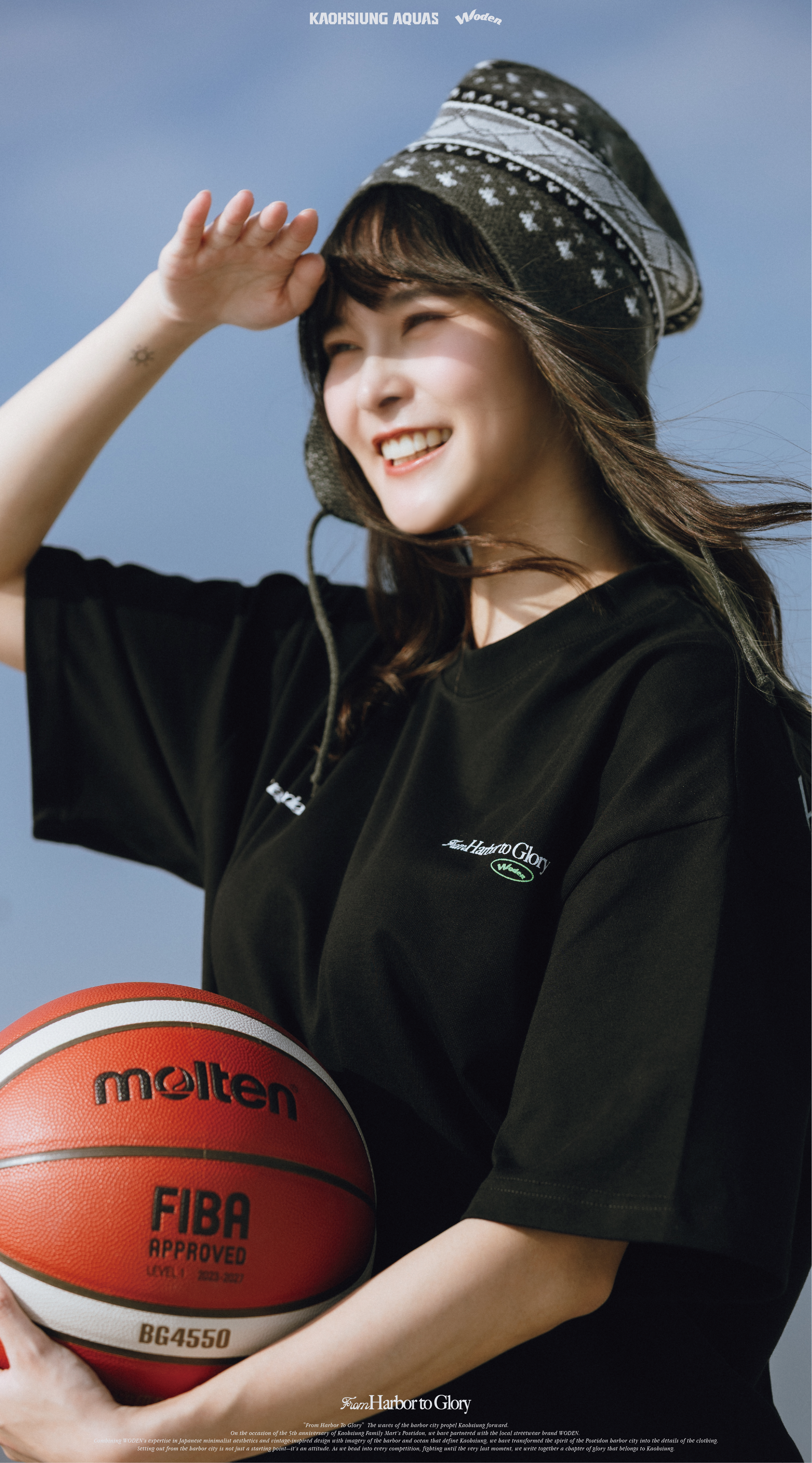 WODEN / AQUAS 2025 Autumn & Winter Slogan LOGO Tee