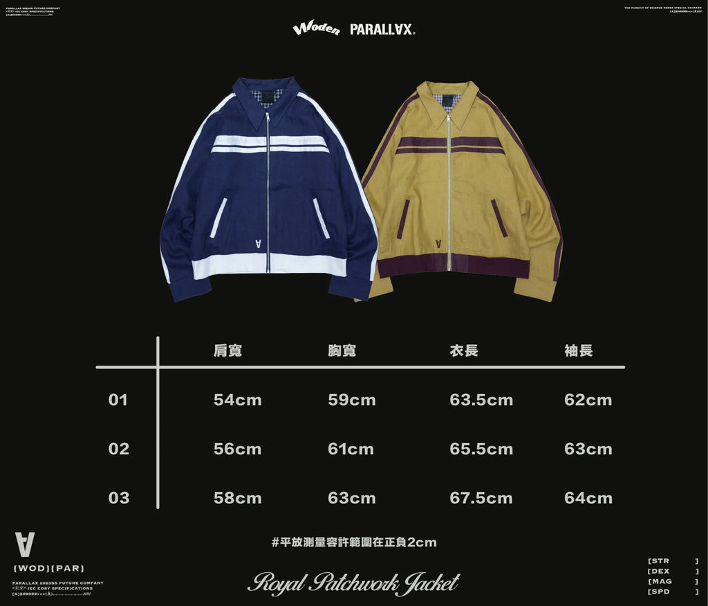 WODEN / PARALLAX 2025 Autumn & Winter Royal Patchwork Jacket