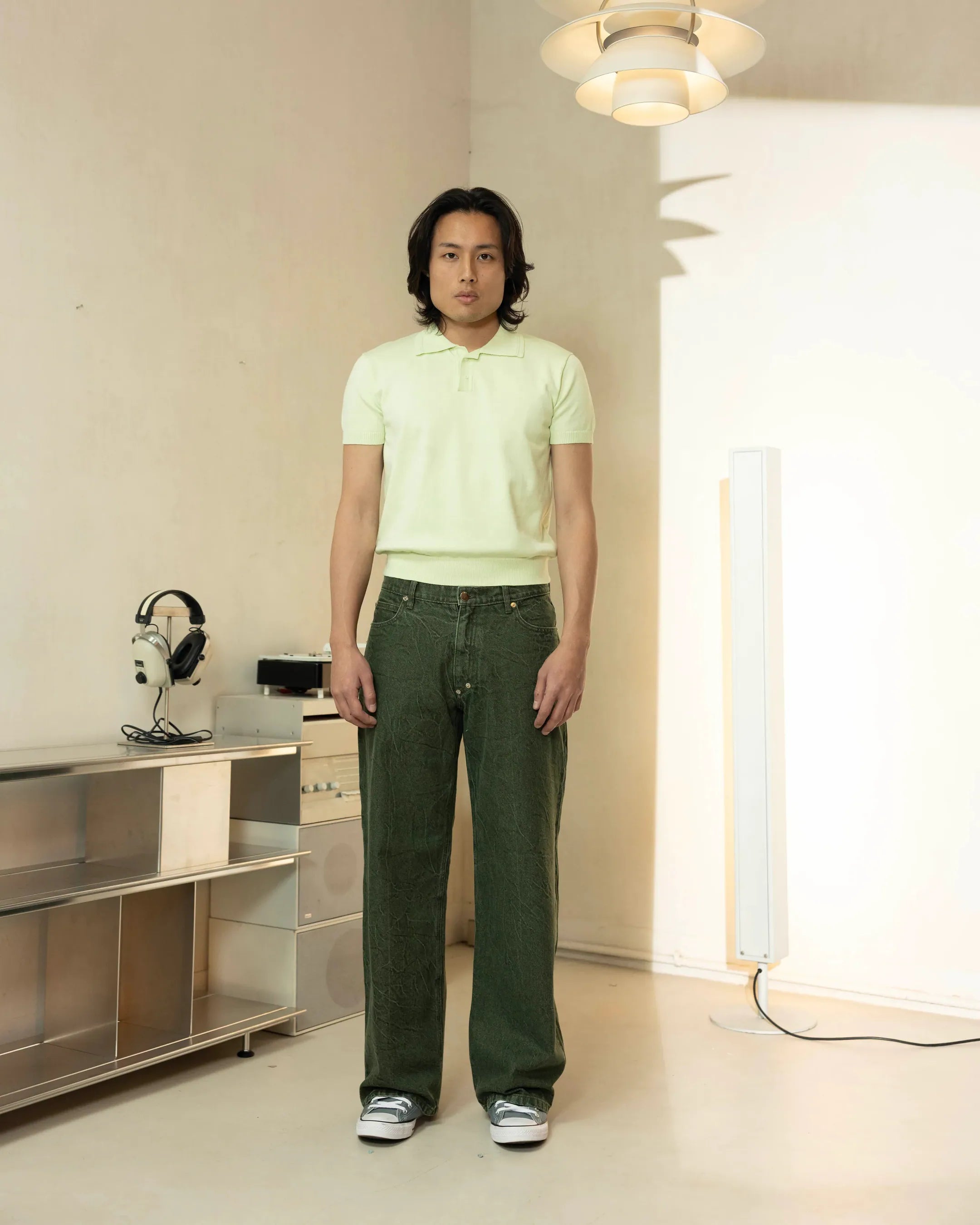 YANGI 5-Pocket Wild Leg Jeans