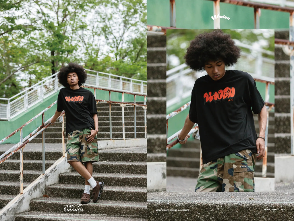 WODEN 2026 Spring & Summer 025 Train Graffiti Tee