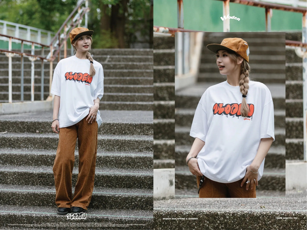 WODEN 2026 Spring & Summer 025 Train Graffiti Tee