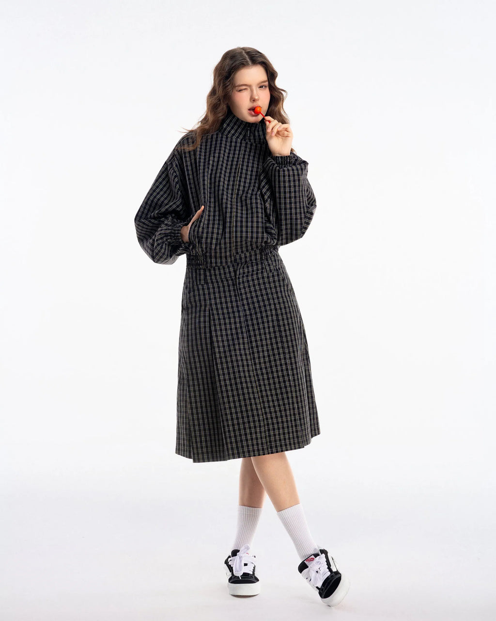 PUSH PUSH Gingham Midi Skirt