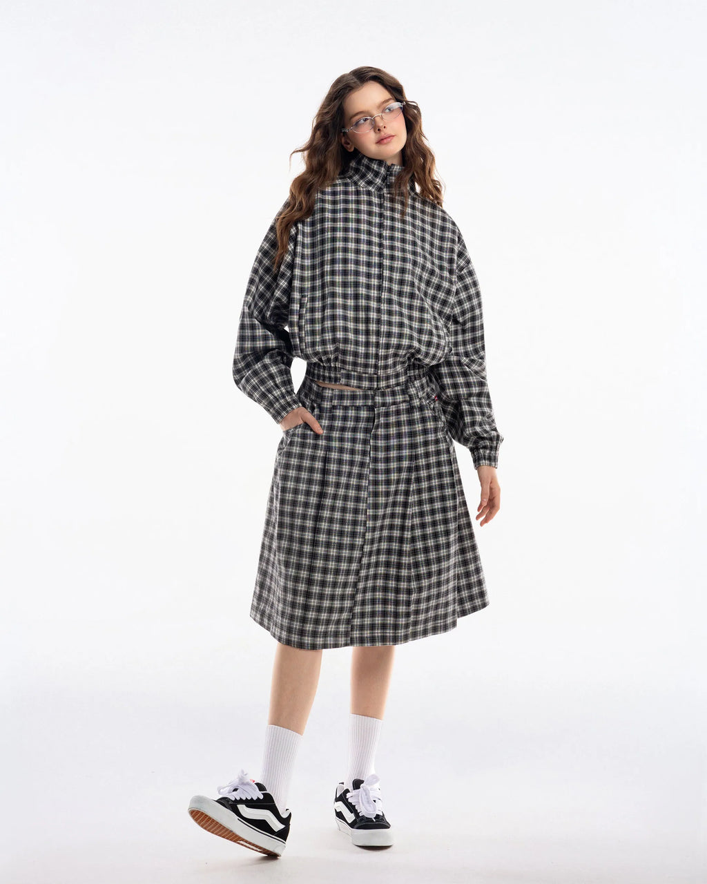 PUSH PUSH Gingham Midi Skirt