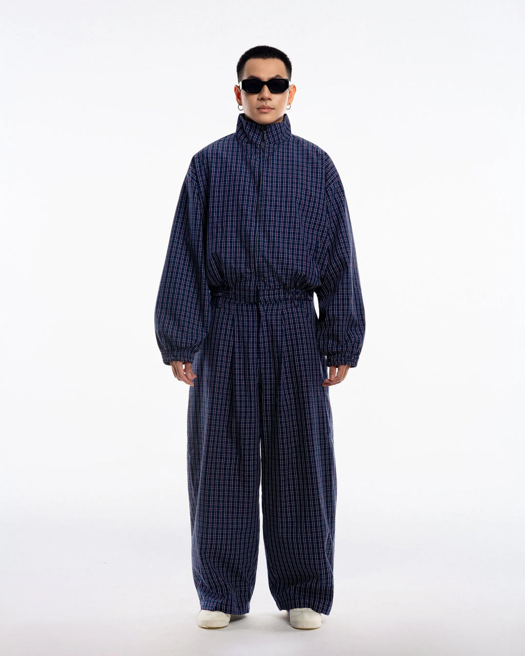 PUSH PUSH GINGHAM WIDE PANTS