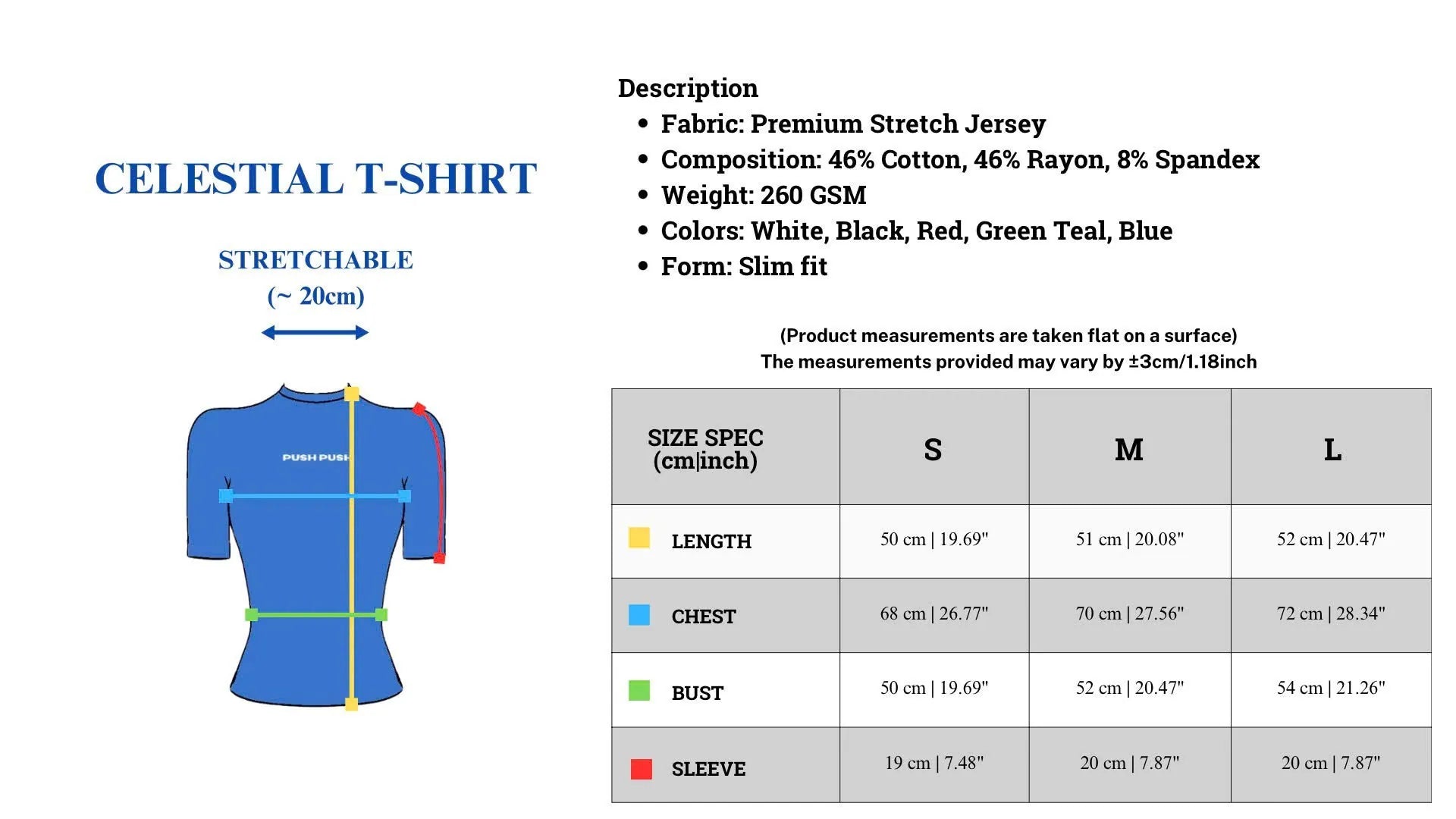 PUSH PUSH CELESTIAL T-SHIRT