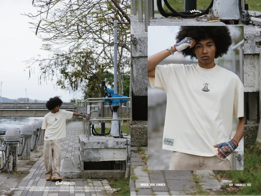 WODEN 2026 Spring & Summer 033 Got Troubles Tee