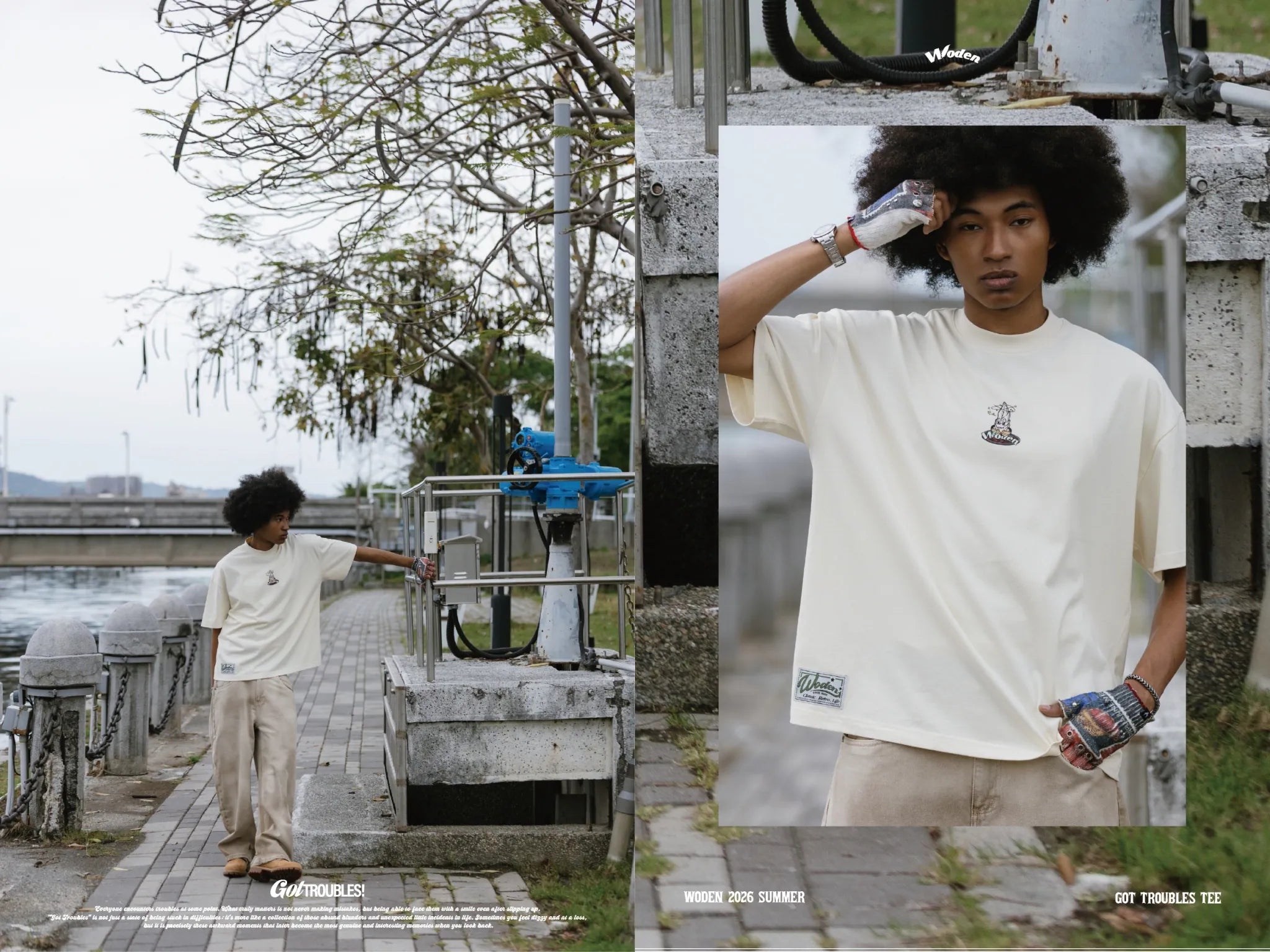 WODEN 2026 Spring & Summer 033 Got Troubles Tee