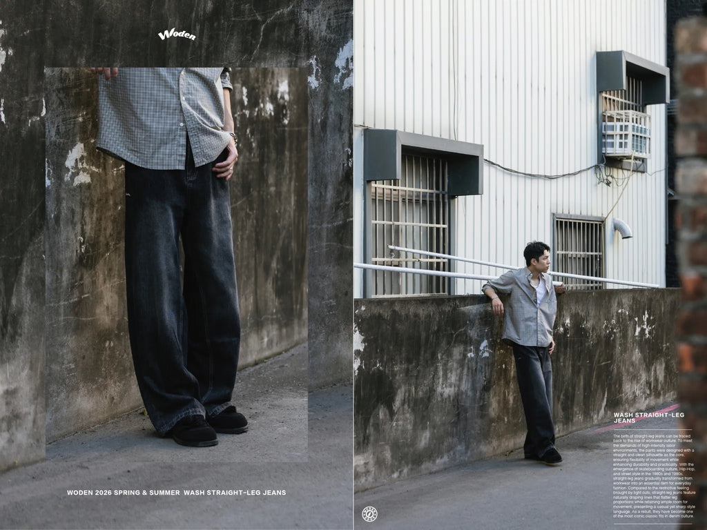 WODEN 2026 Spring & Summer 039 Wash Straight-leg Jeans