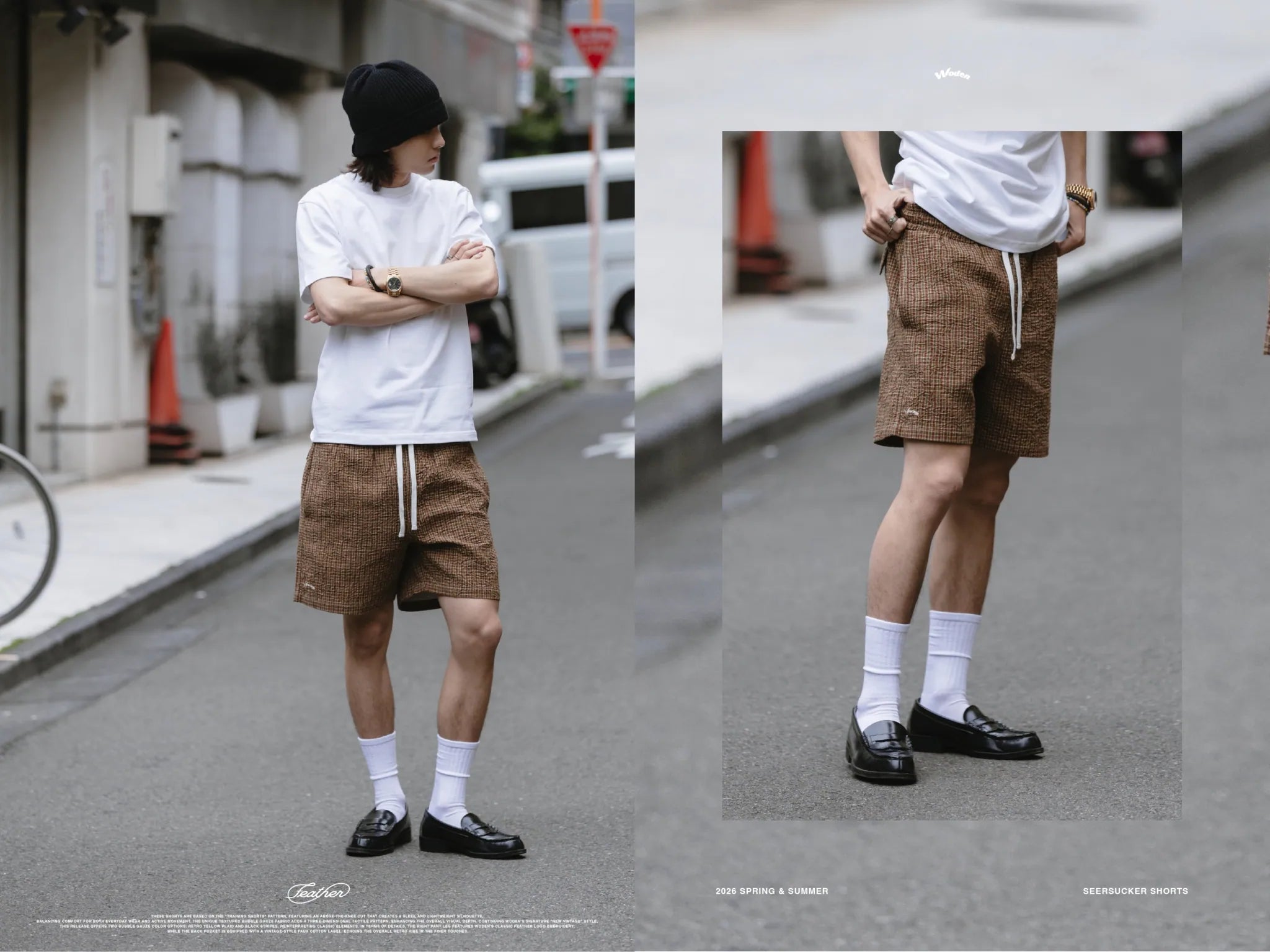 WODEN 2026 Spring & Summer 041 Seersucker Shorts