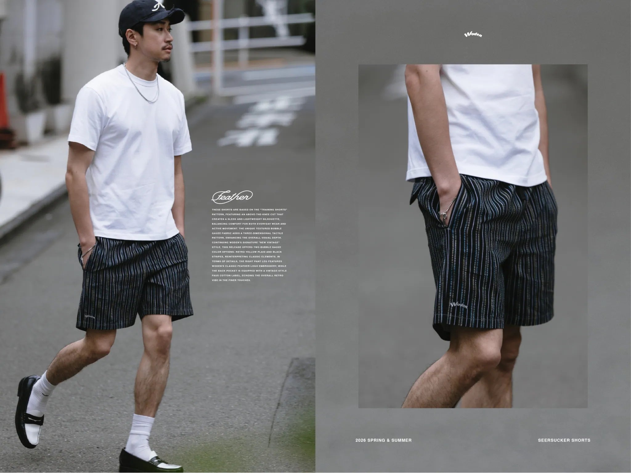WODEN 2026 Spring & Summer 041 Seersucker Shorts
