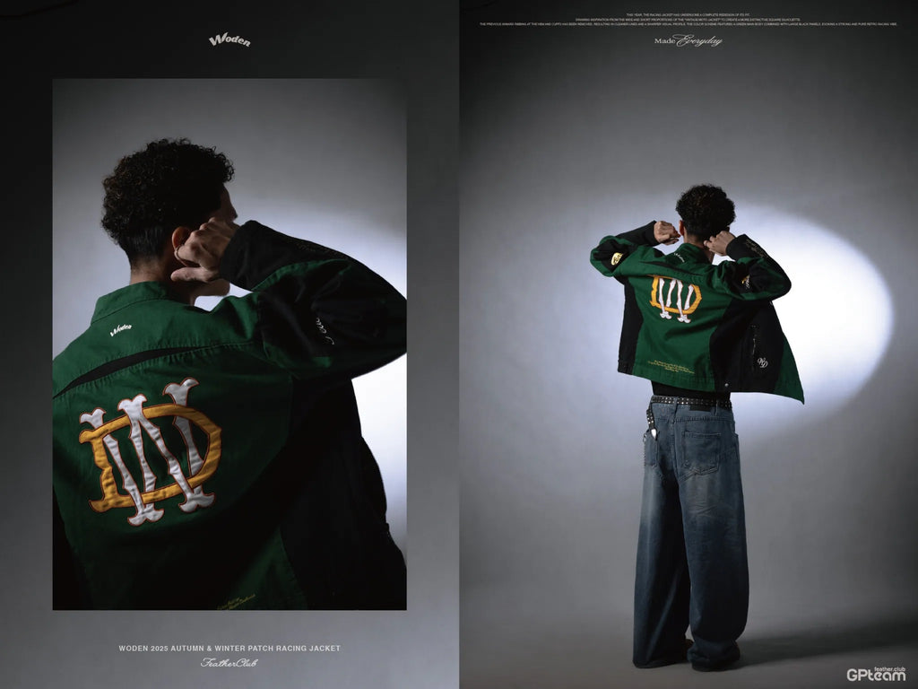 WODEN 2025 Autumn & Winter 010 Patch Racing Jacket