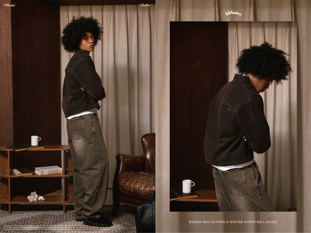 WODEN 2025 Autumn & Winter 020 Stitch MA-1 Jacket