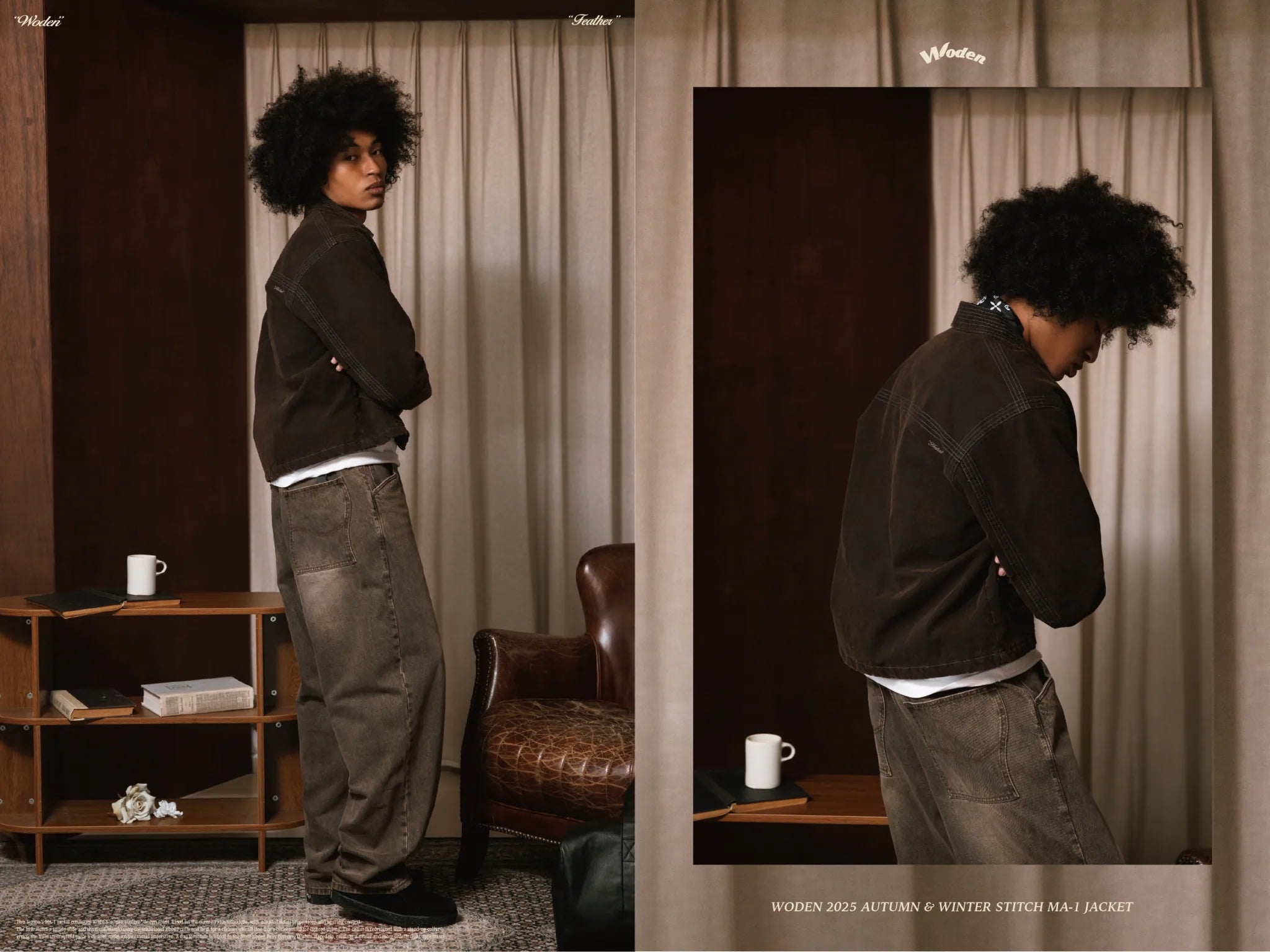 WODEN 2025 Autumn & Winter 020 Stitch MA-1 Jacket