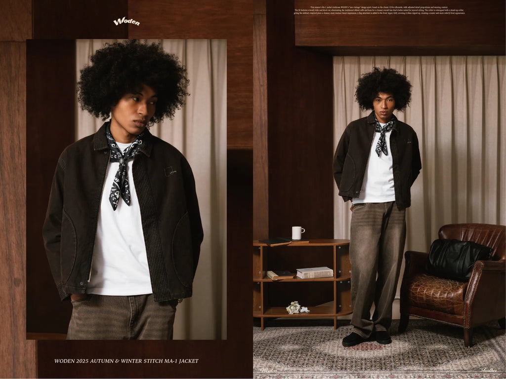 WODEN 2025 Autumn & Winter 020 Stitch MA-1 Jacket