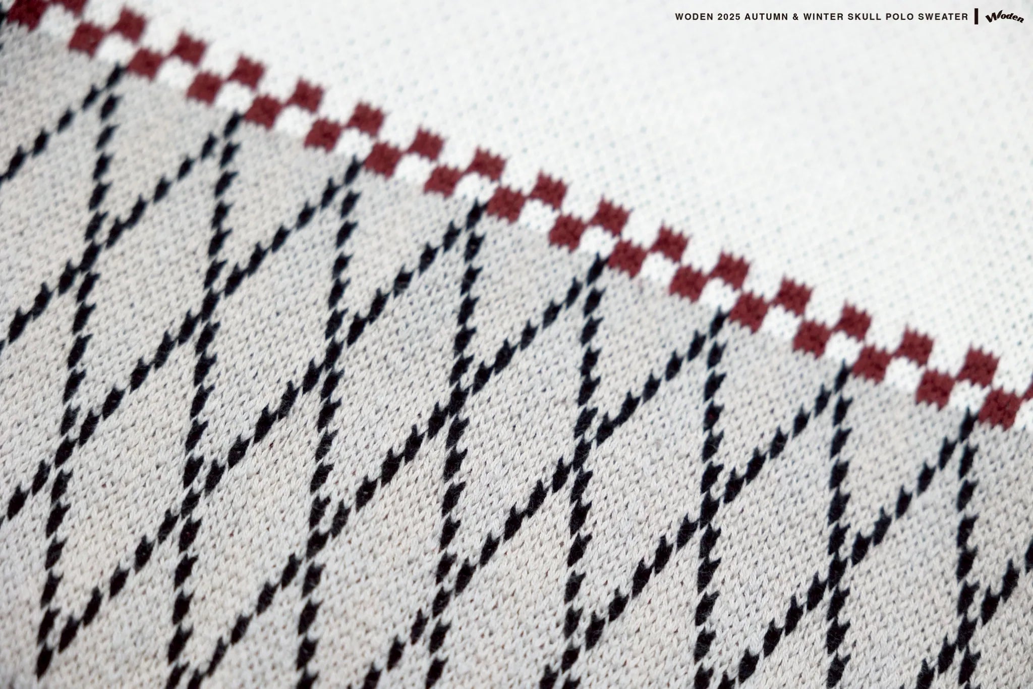WODEN 2025 Autumn & Winter Skull Polo Sweater