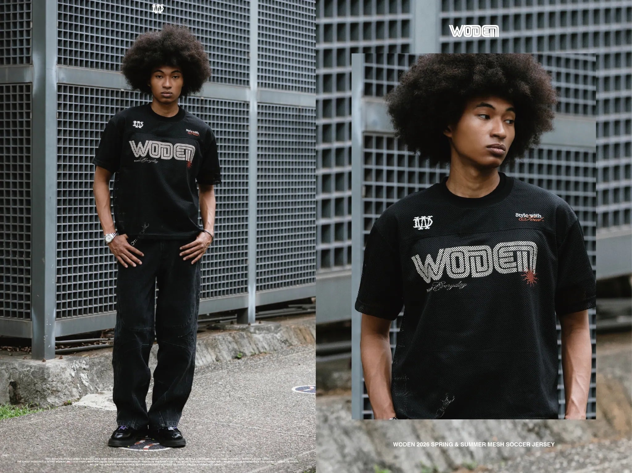 WODEN 2026 Spring & Summer 008 Mesh Soccer Jersey