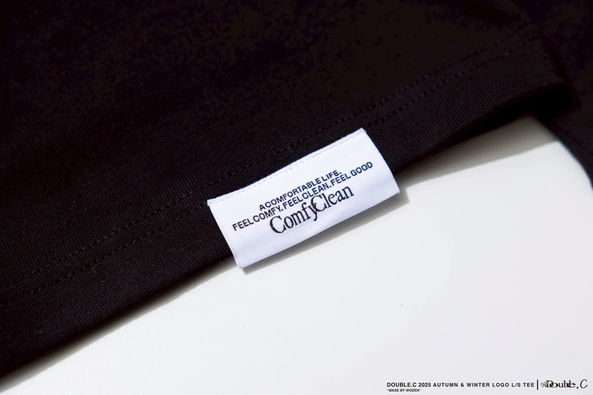 Double.C 2025 Autumn & Winter Simple LOGO L/S Tee