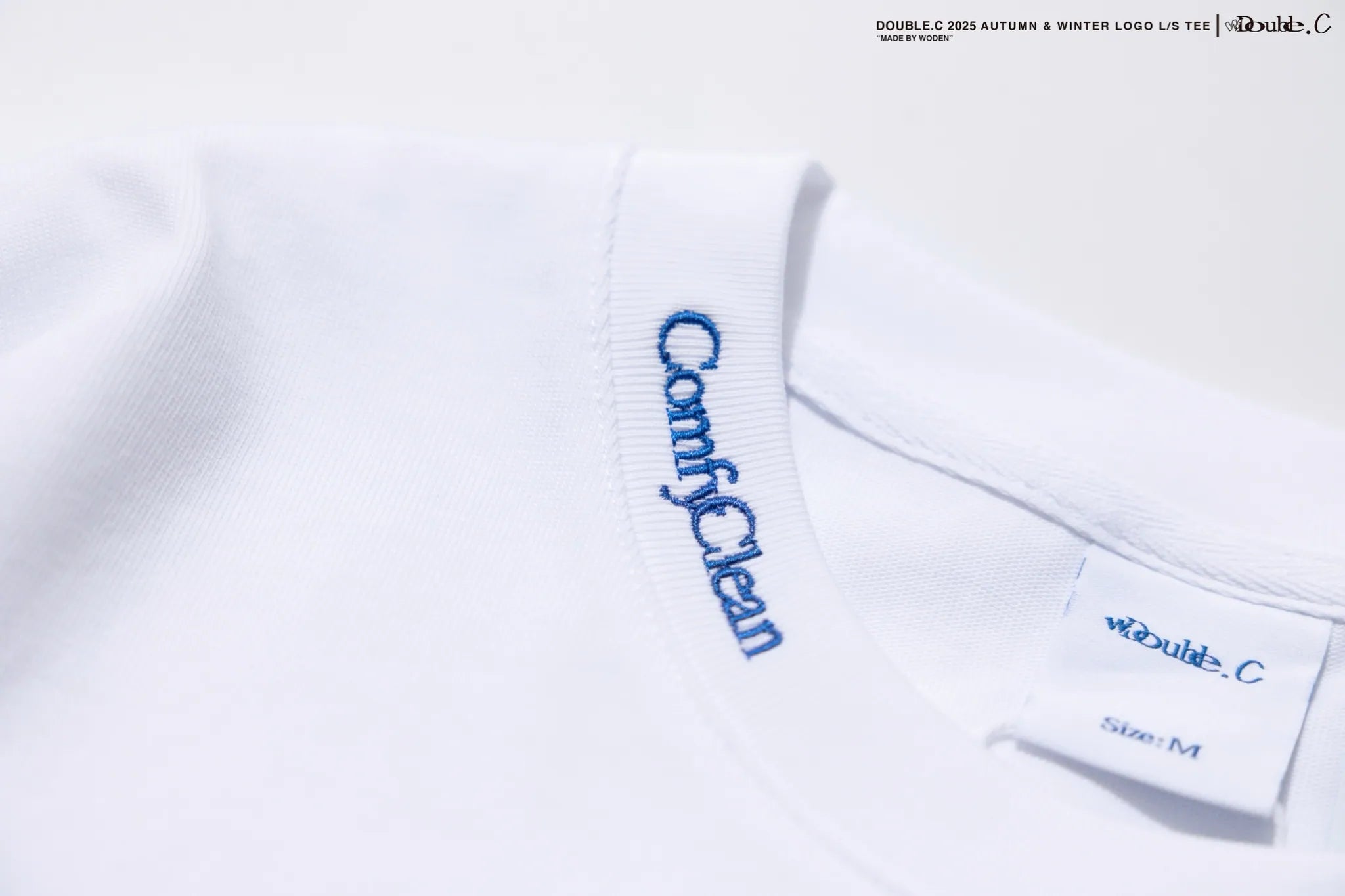 Double.C 2025 Autumn & Winter Simple LOGO L/S Tee