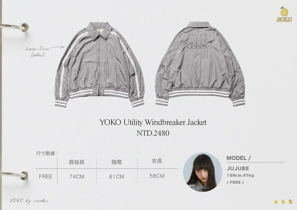 YOKO Utility Windbreaker Jacket