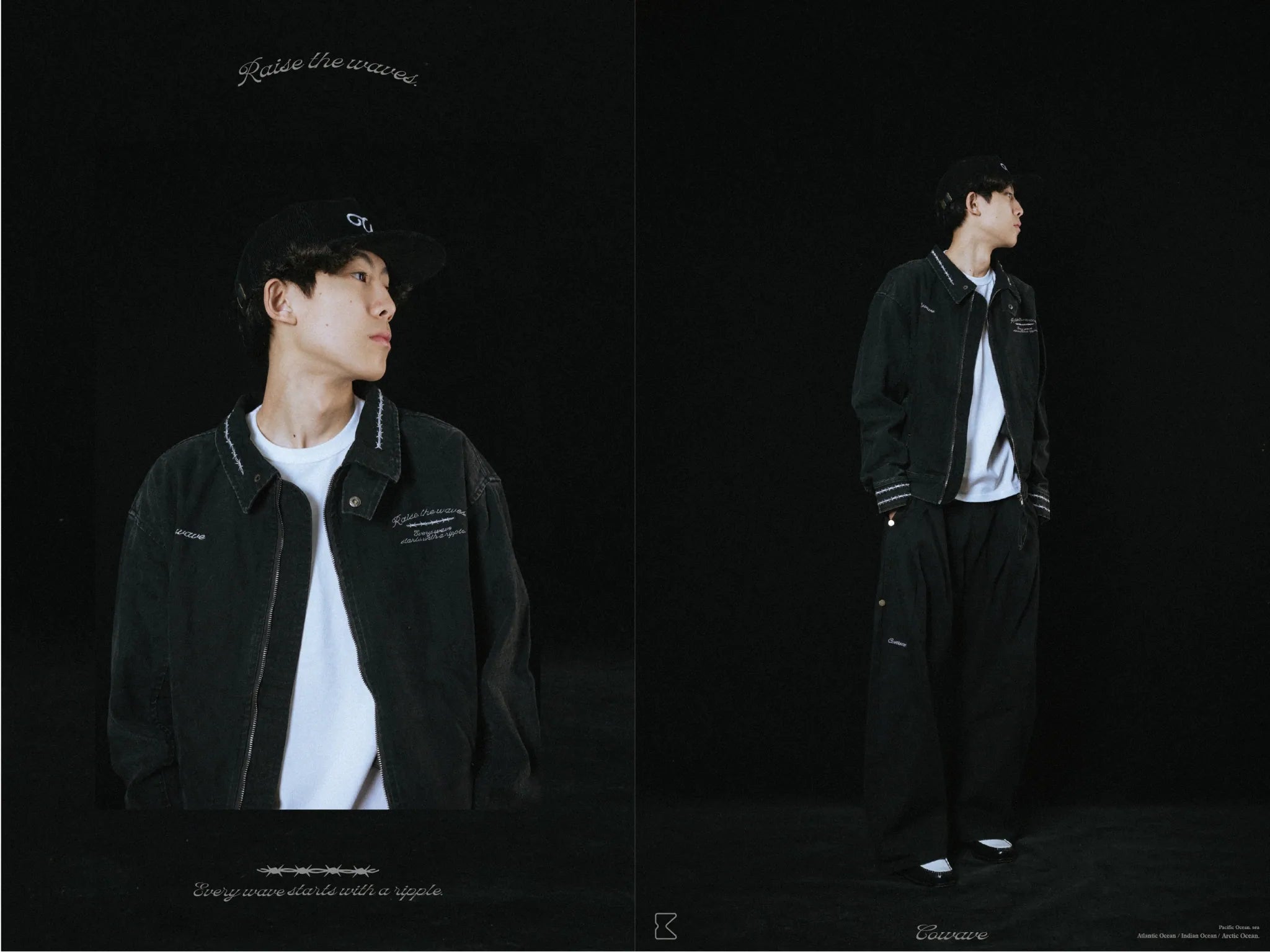 COWAVE 2025 Fall & Winter Wash Thorns Jacket