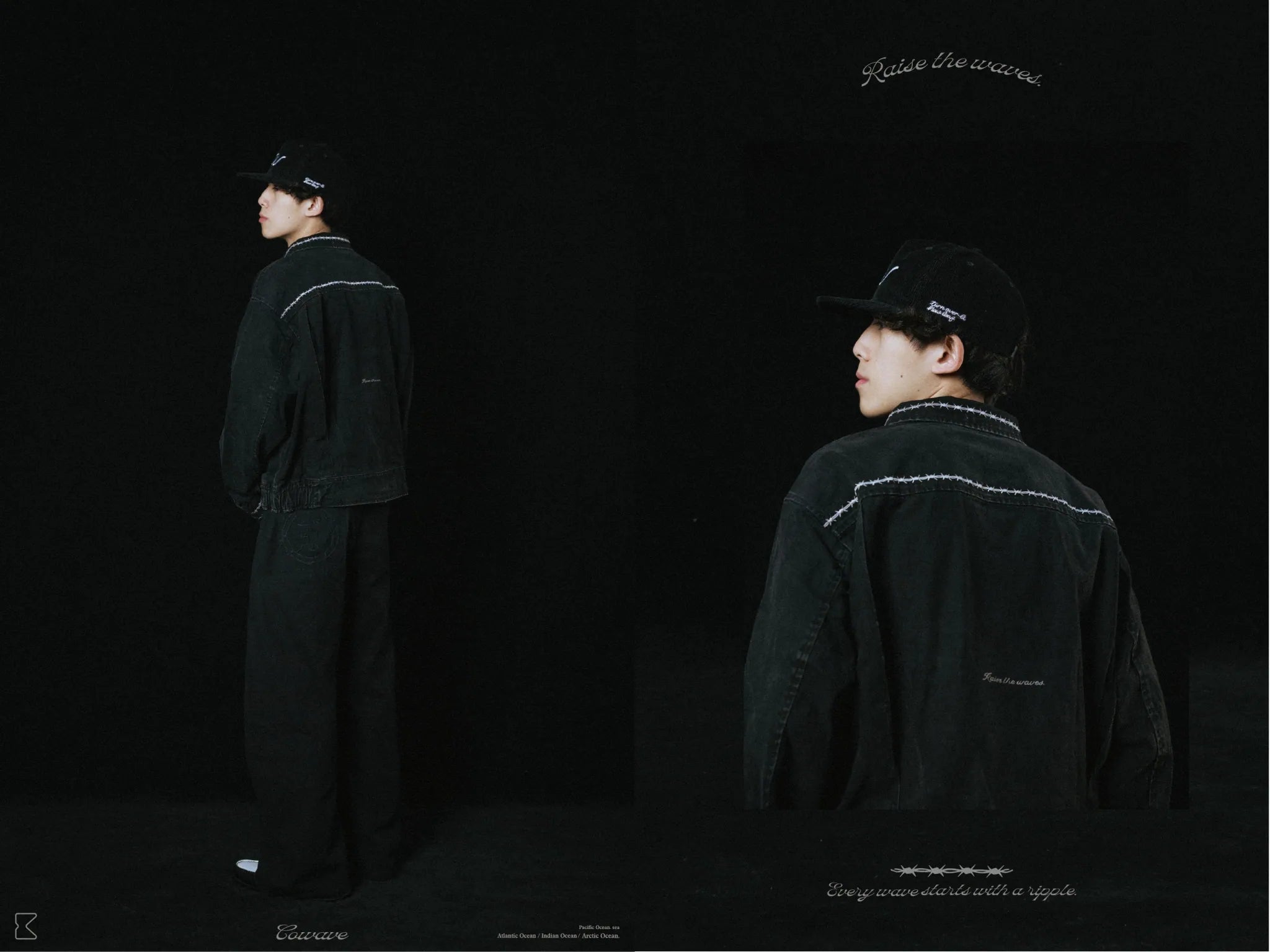 COWAVE 2025 Fall & Winter Wash Thorns Jacket