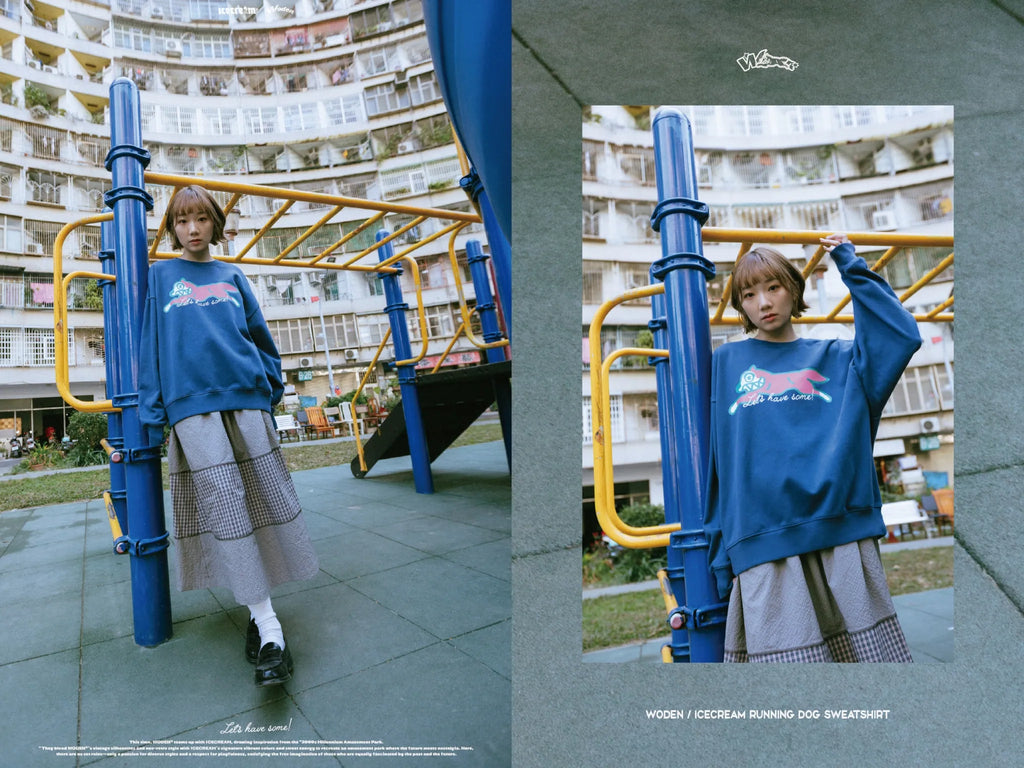WODEN / ICECREAM 25AW 027 Running Dog Sweatshirt
