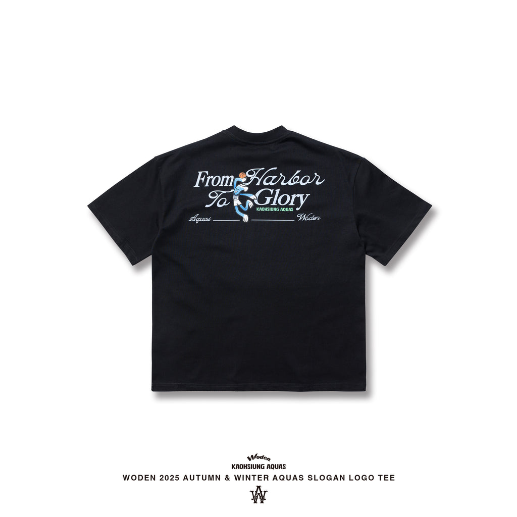 WODEN / AQUAS 2025 Autumn & Winter Slogan LOGO Tee