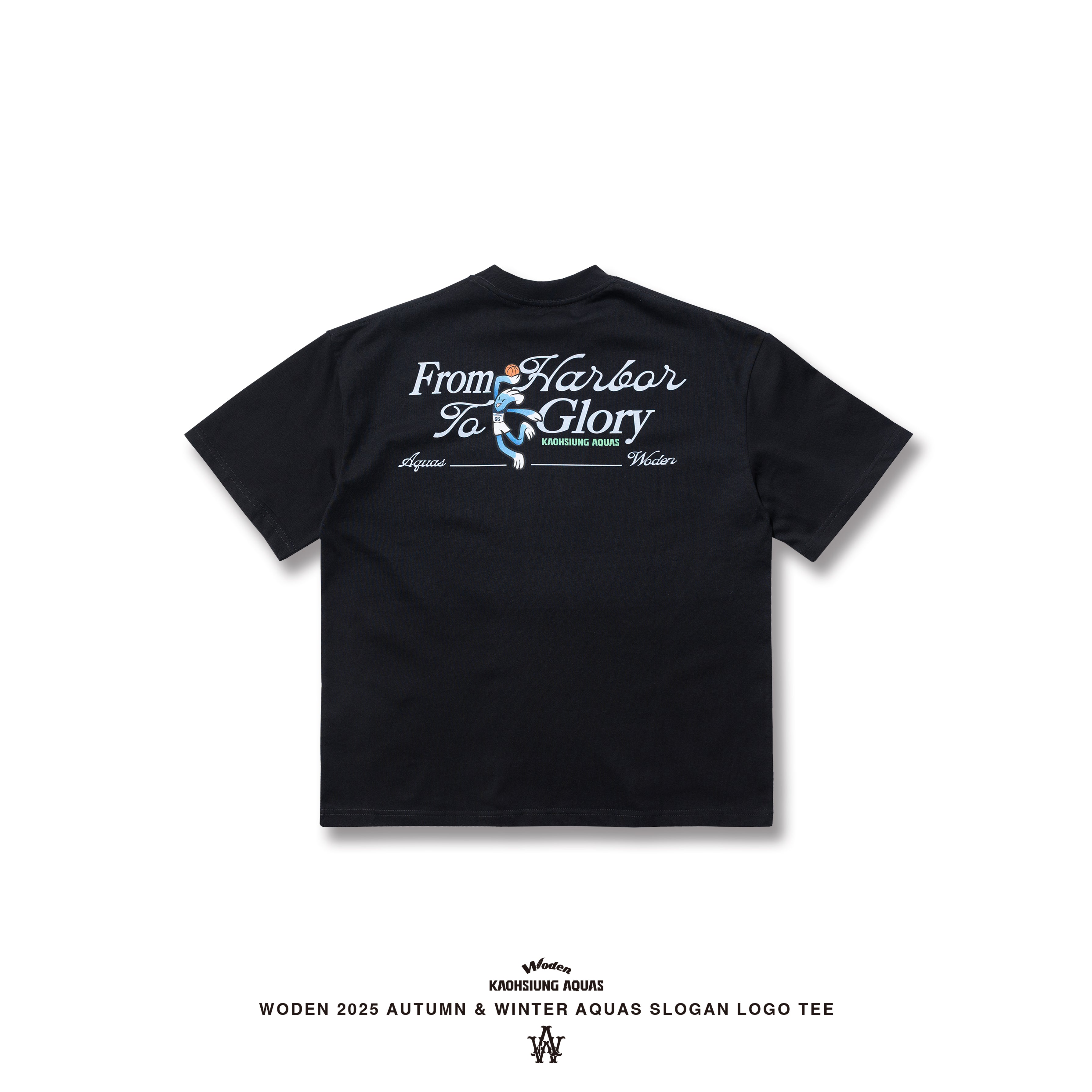 WODEN / AQUAS 2025 Autumn & Winter Slogan LOGO Tee