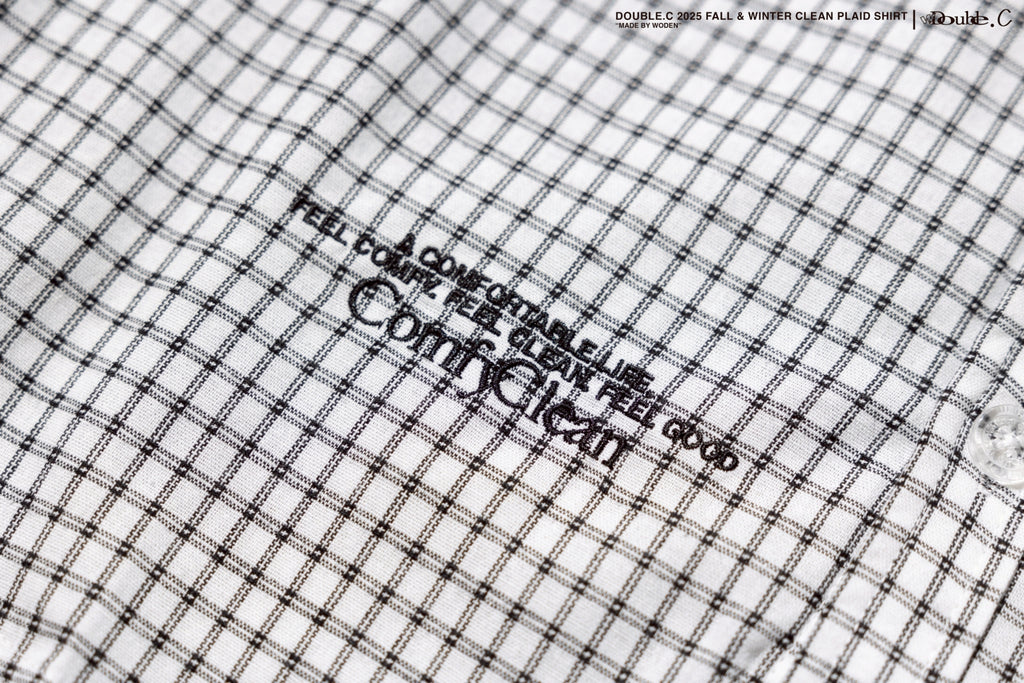 Double.C 2025 Fall & Winter Clean Plaid Shirt