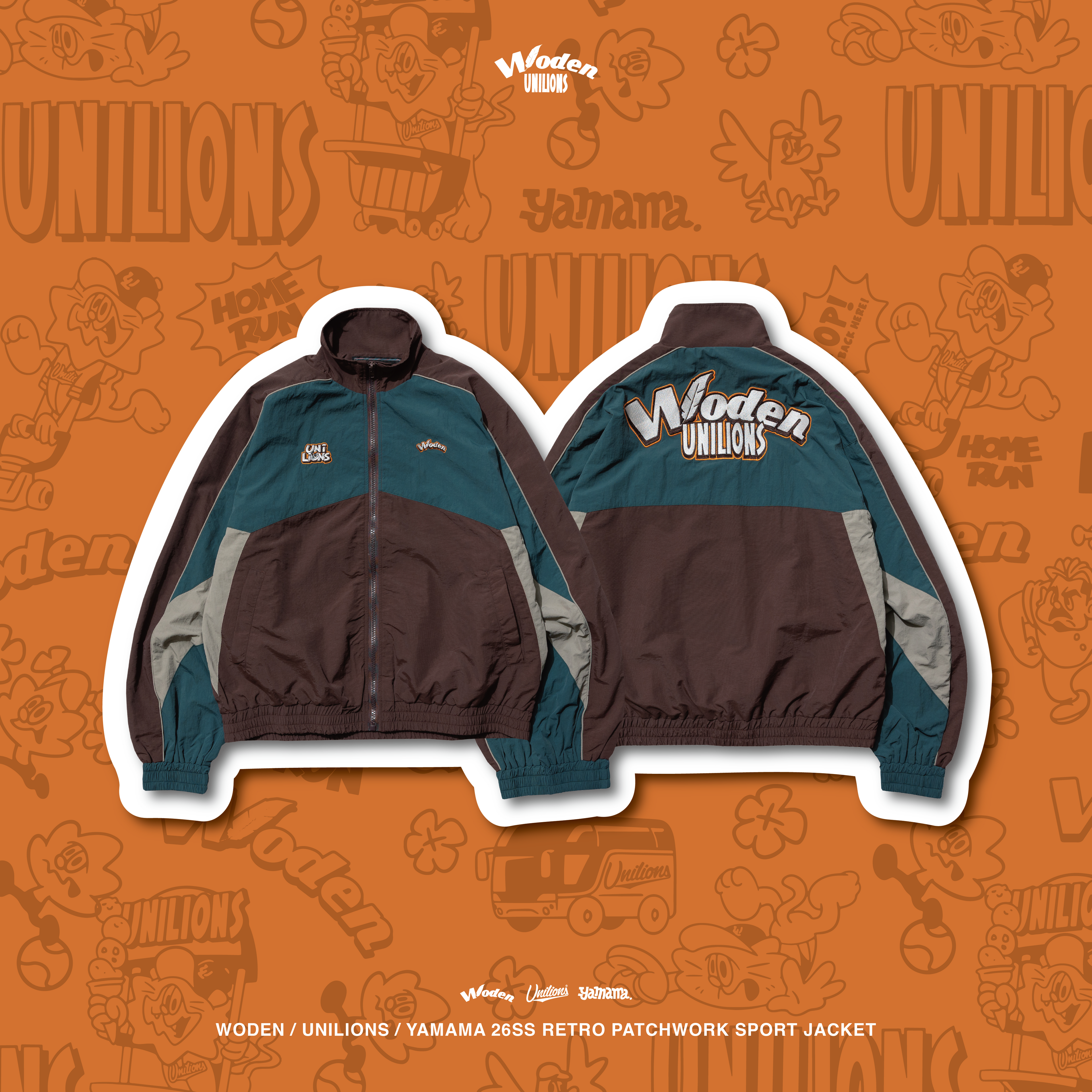 WODEN 2026 Spring & Summer 016 Unilions x Yamama Patchwork Sport Jacket