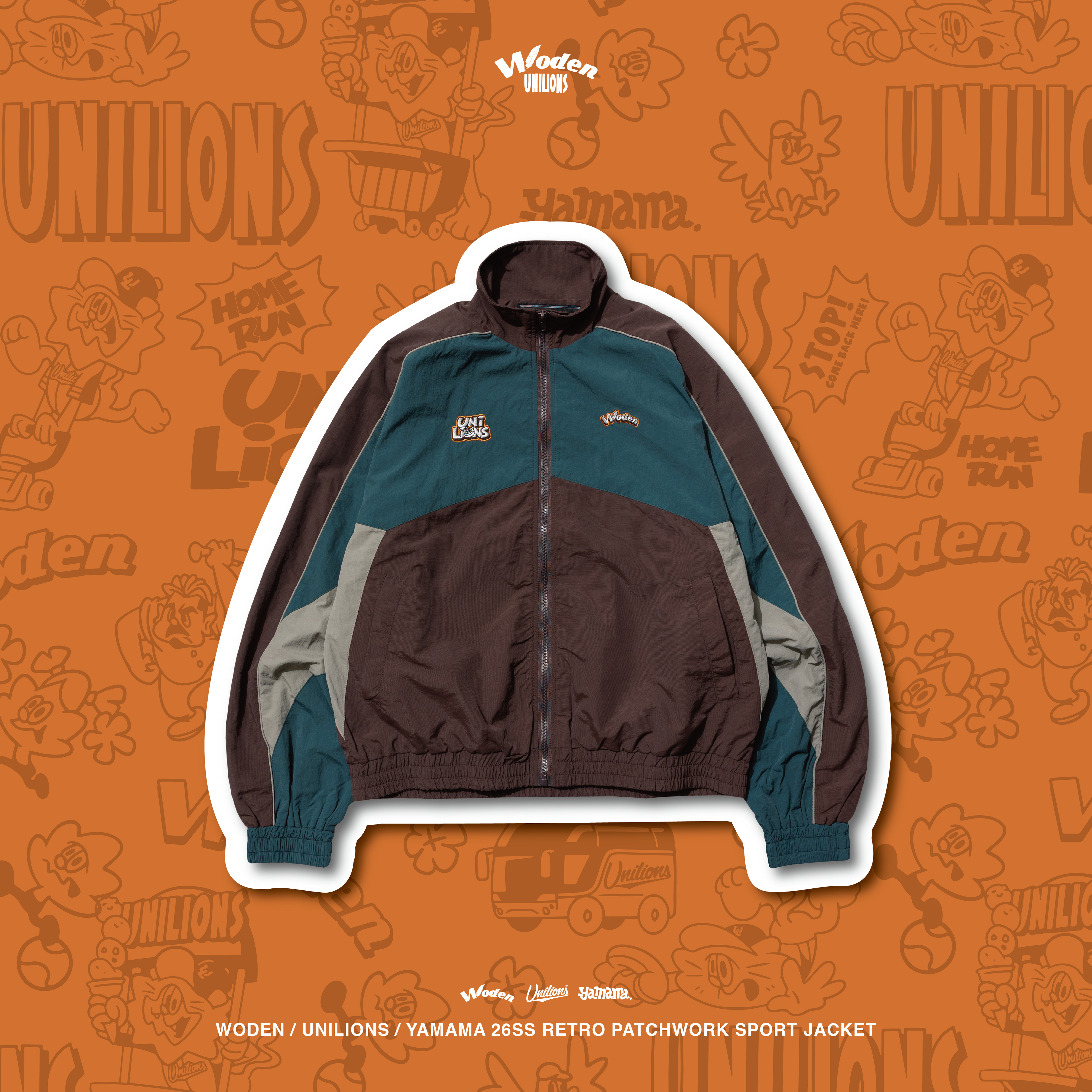 WODEN 2026 Spring & Summer 016 Unilions x Yamama Patchwork Sport Jacket