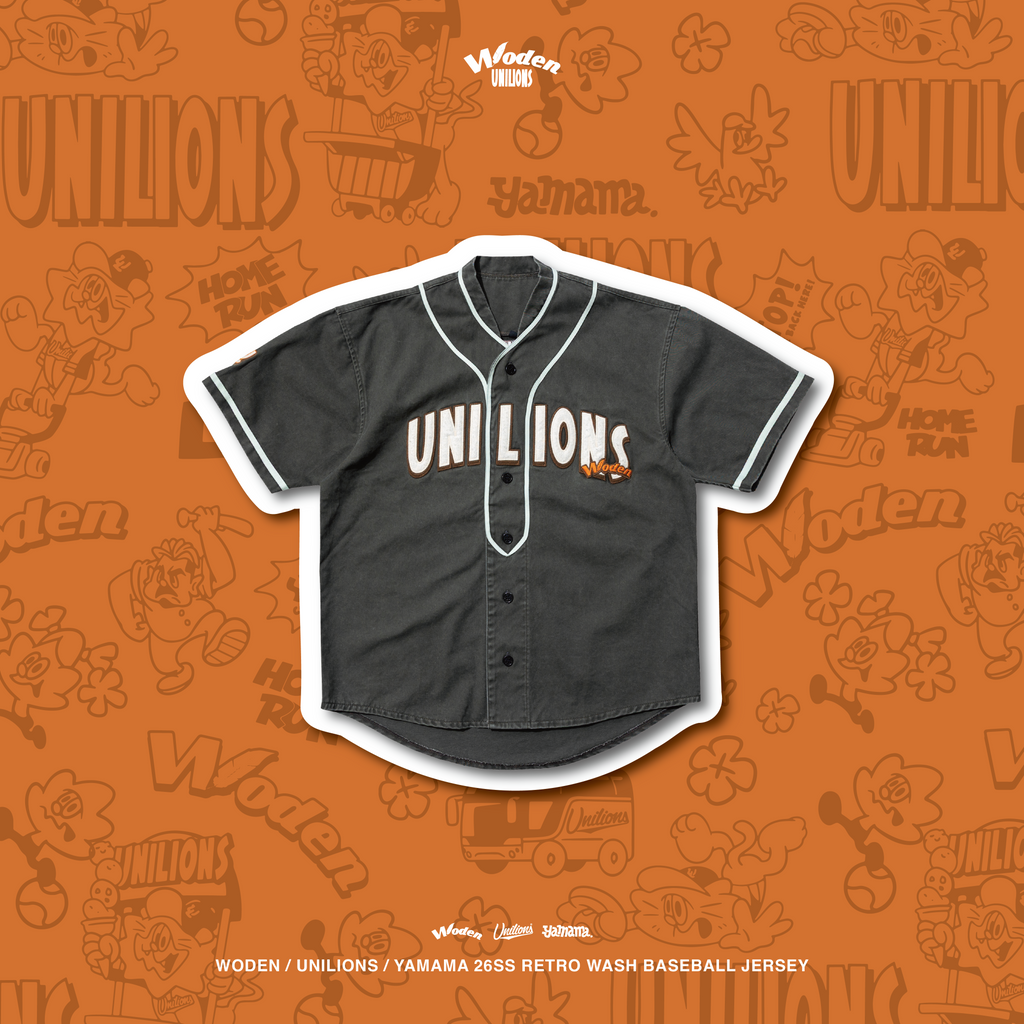 WODEN 2026 Spring & Summer 015 Unilions x Yamama Wash Baseball Jersey