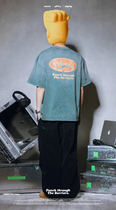 WODEN / sense / Joyboy 2024 Fall & Winter 020 Wash LOGO Tee