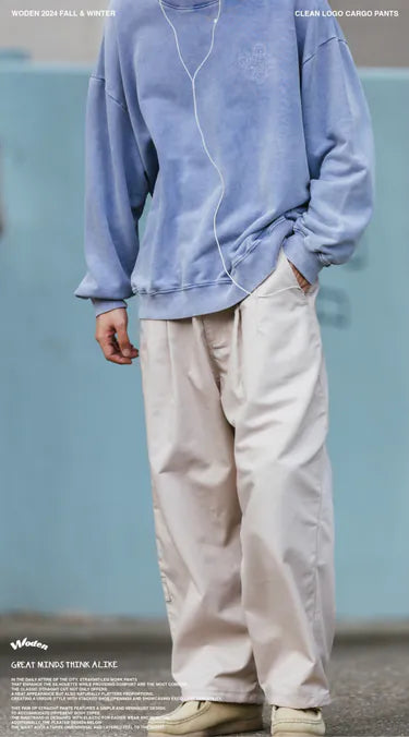 WODEN 2024 Fall & Winter 024 Clean LOGO Cargo Pants