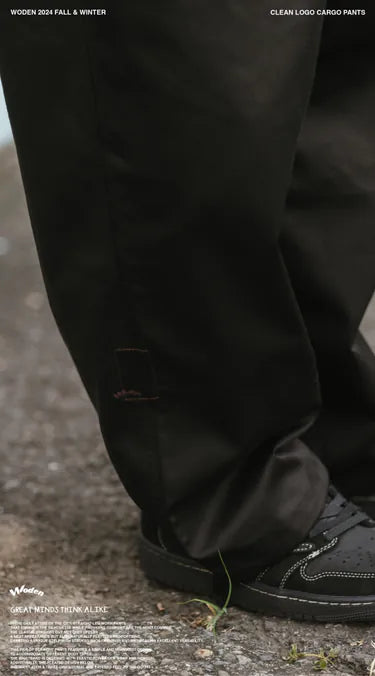 WODEN 2024 Fall & Winter 024 Clean LOGO Cargo Pants