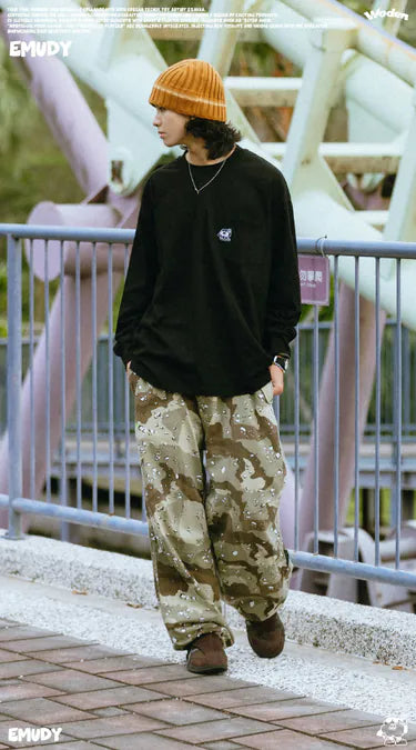 WODEN® / Emudy 2024 Fall & Winter 038 Pocket L/S Tee