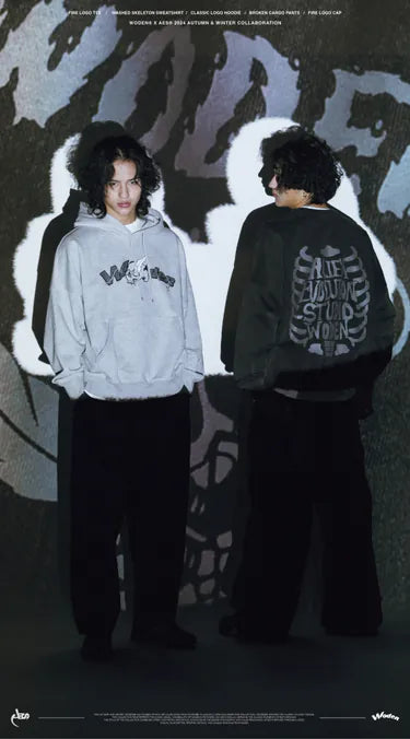 WODEN® X AES® 2024 Autumn & Winter 067 Classic LOGO Hoodie