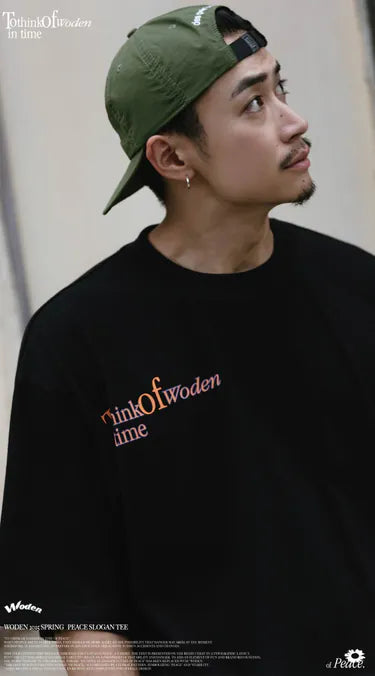 WODEN 2025 Spring & Summer 004 Peace Slogan Tee