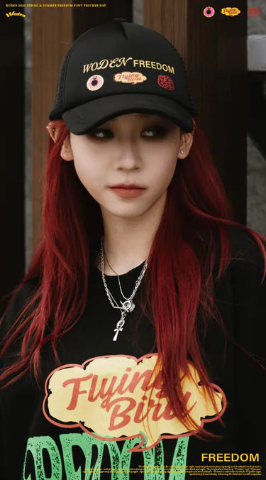 WODEN 2025 Spring & Summer 033 Freedom Font Trucker Hat