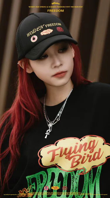 WODEN 2025 Spring & Summer 033 Freedom Font Trucker Hat