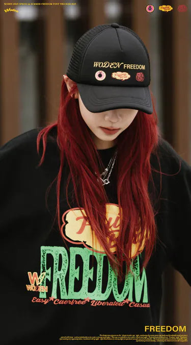 WODEN 2025 Spring & Summer 033 Freedom Font Trucker Hat