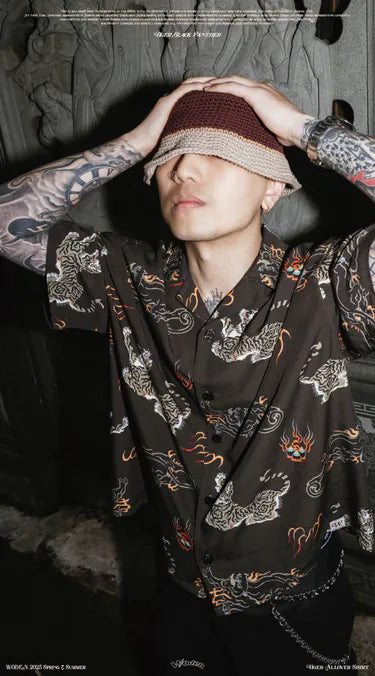 WODEN 2025 Spring & Summer 041 Tiger Allover Shirt