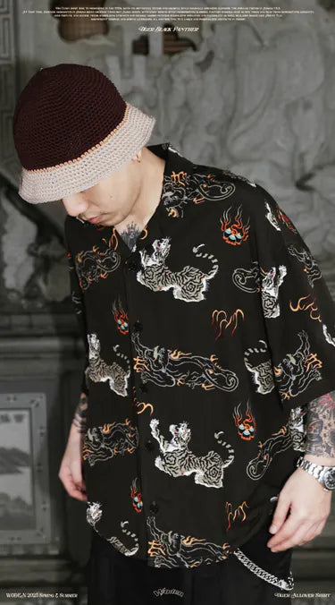 WODEN 2025 Spring & Summer 041 Tiger Allover Shirt