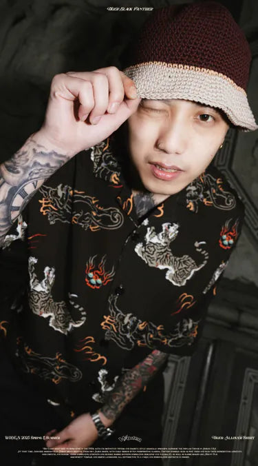 WODEN 2025 Spring & Summer 041 Tiger Allover Shirt