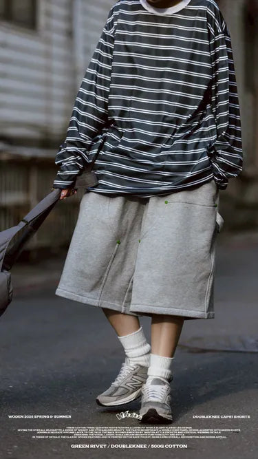 WODEN 2025 Spring & Summer 050 Doubleknee Capri Shorts
