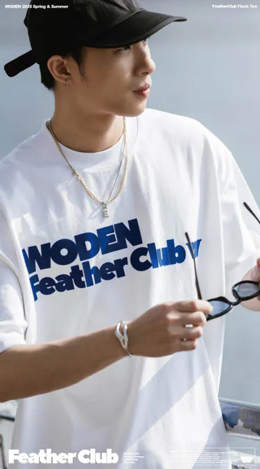 WODEN 2025 Spring & Summer 051 FeatherClub Flock Tee