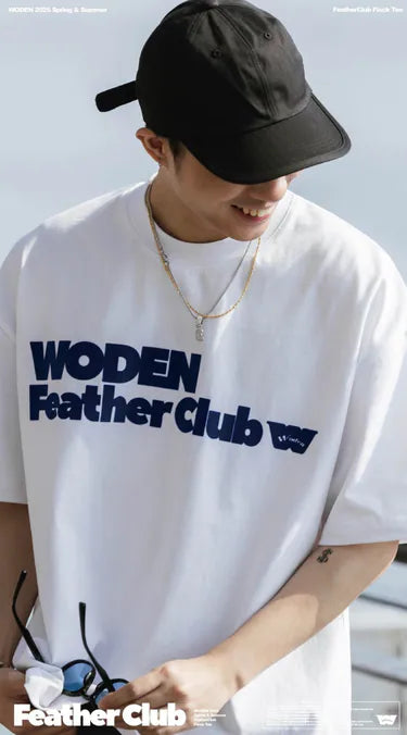 WODEN 2025 Spring & Summer 051 FeatherClub Flock Tee
